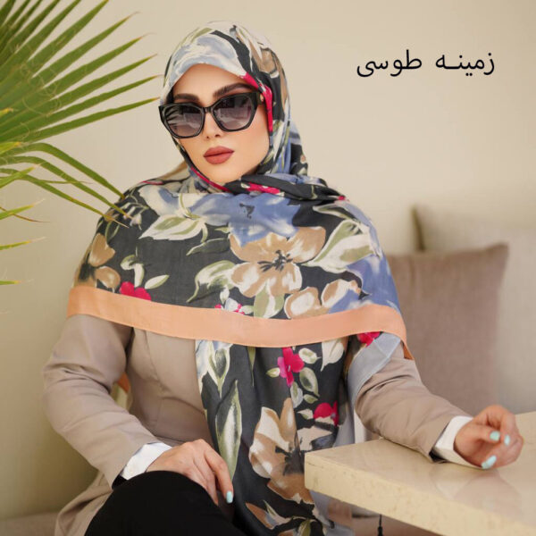 روسری نخی سیا اسکارف قواره140