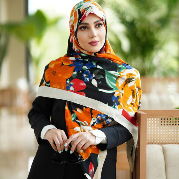 روسری نخی اعلا سیا اسکارف